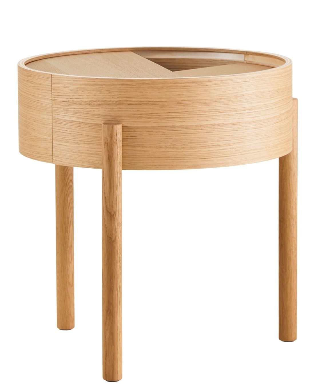 Arc Side Table Beistelltisch Eiche geölt Ø 42 cm Woud