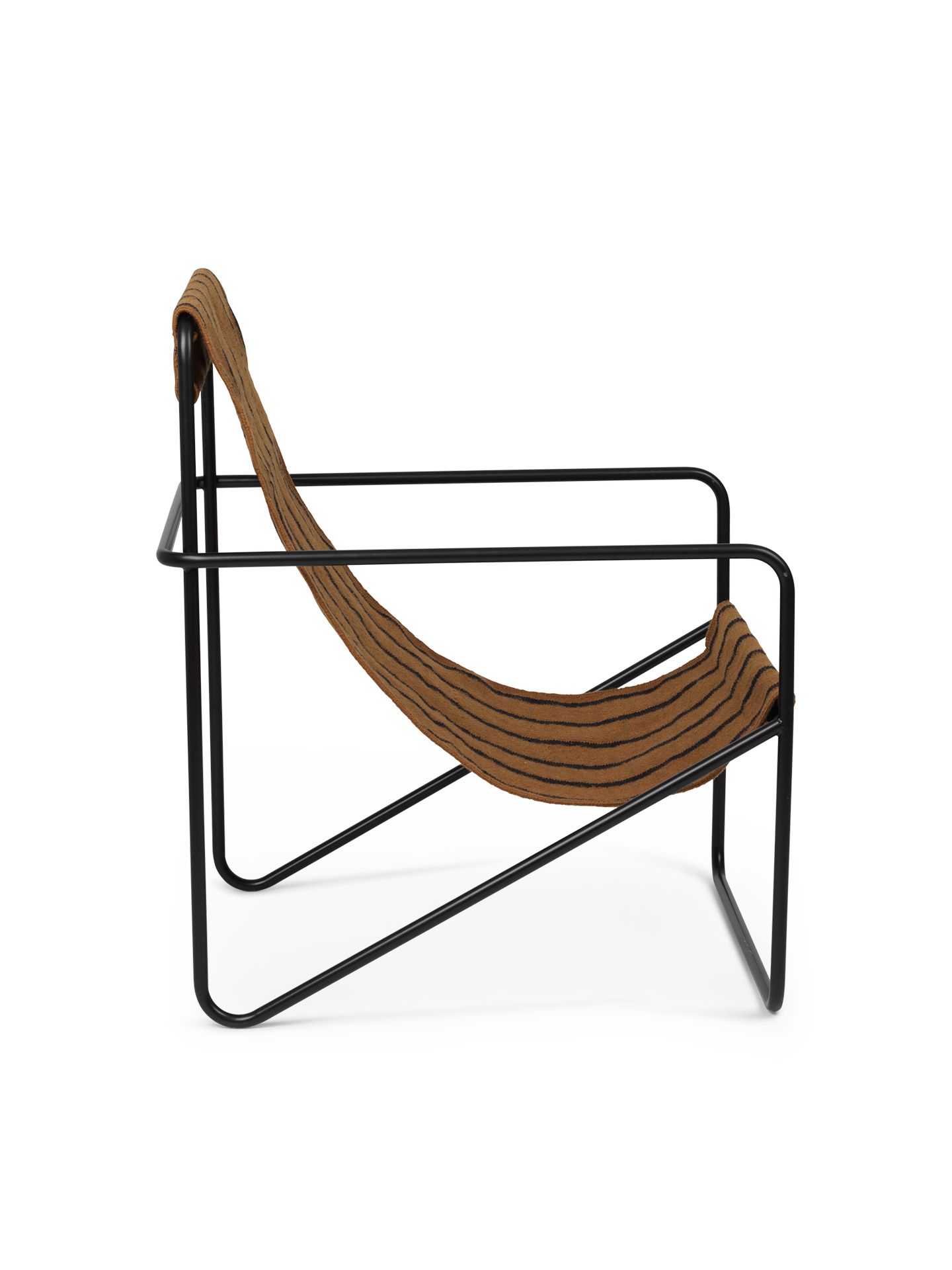 Desert Chair Loungesessel Schwarz / Stripe Ferm Living