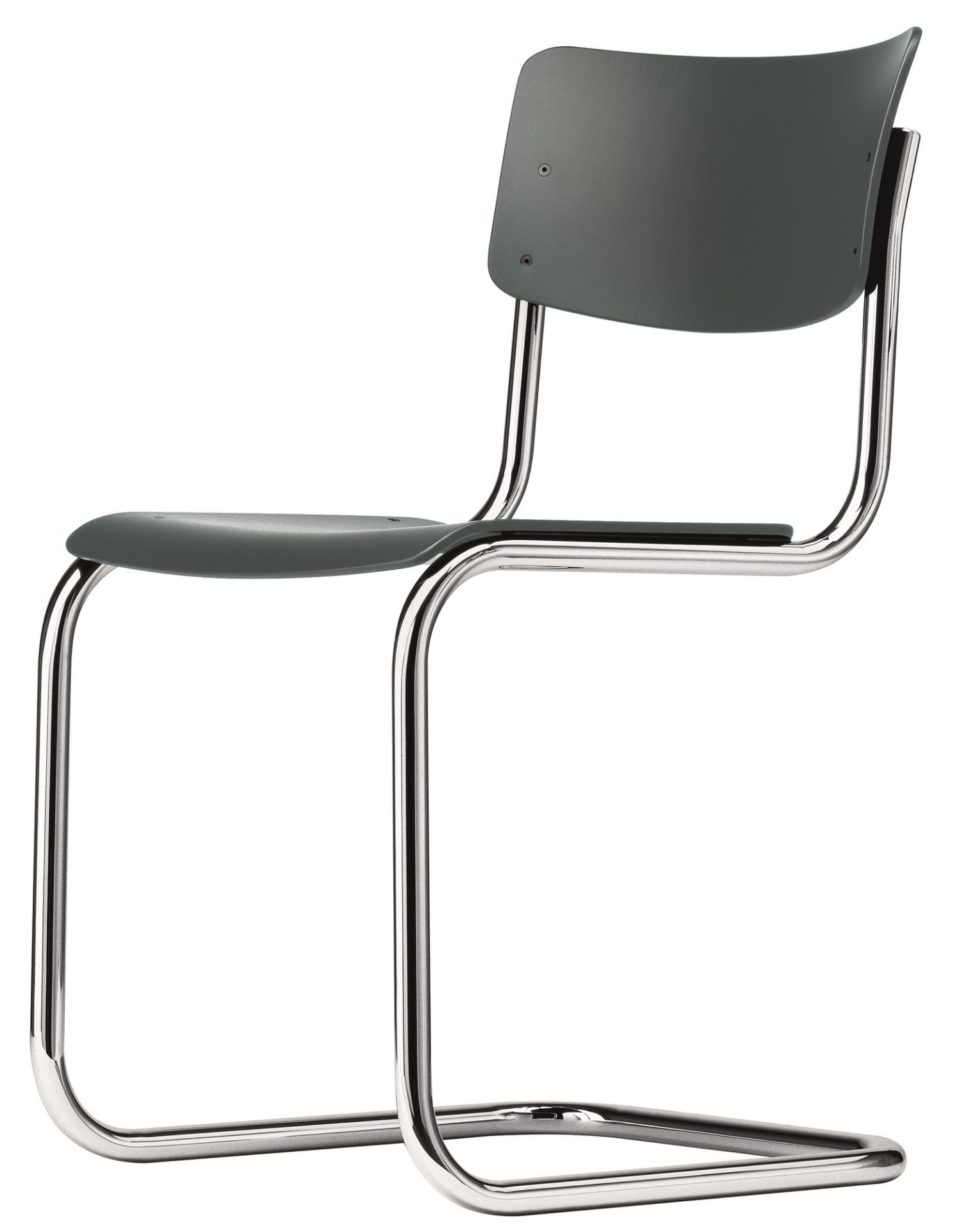 S 43 Stahlrohr Klassiker Freischwinger SCHWARZ - CHROM Thonet EINZELSTÜCK