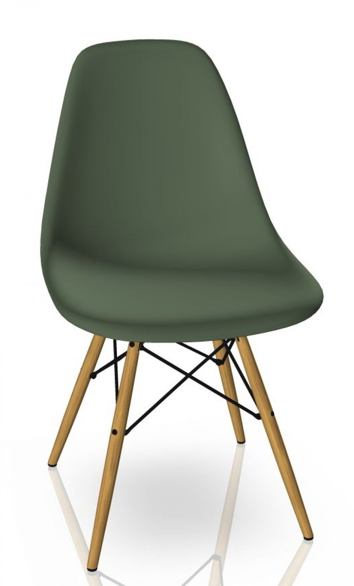Eames Plastic Side Chair DSW Vitra Ahorn gelblich-Forest