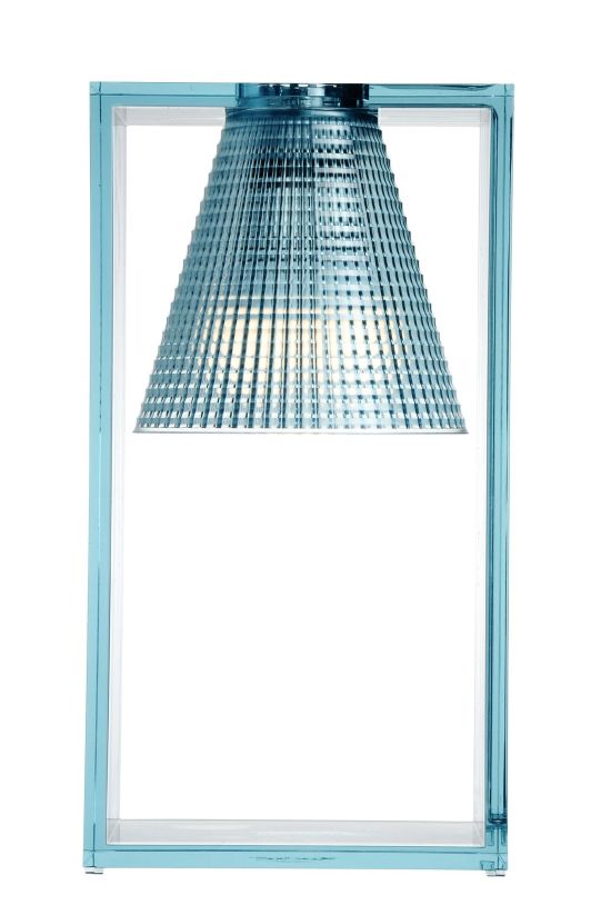 Light-Air Tischlampe durchsichtig Blau Kartell