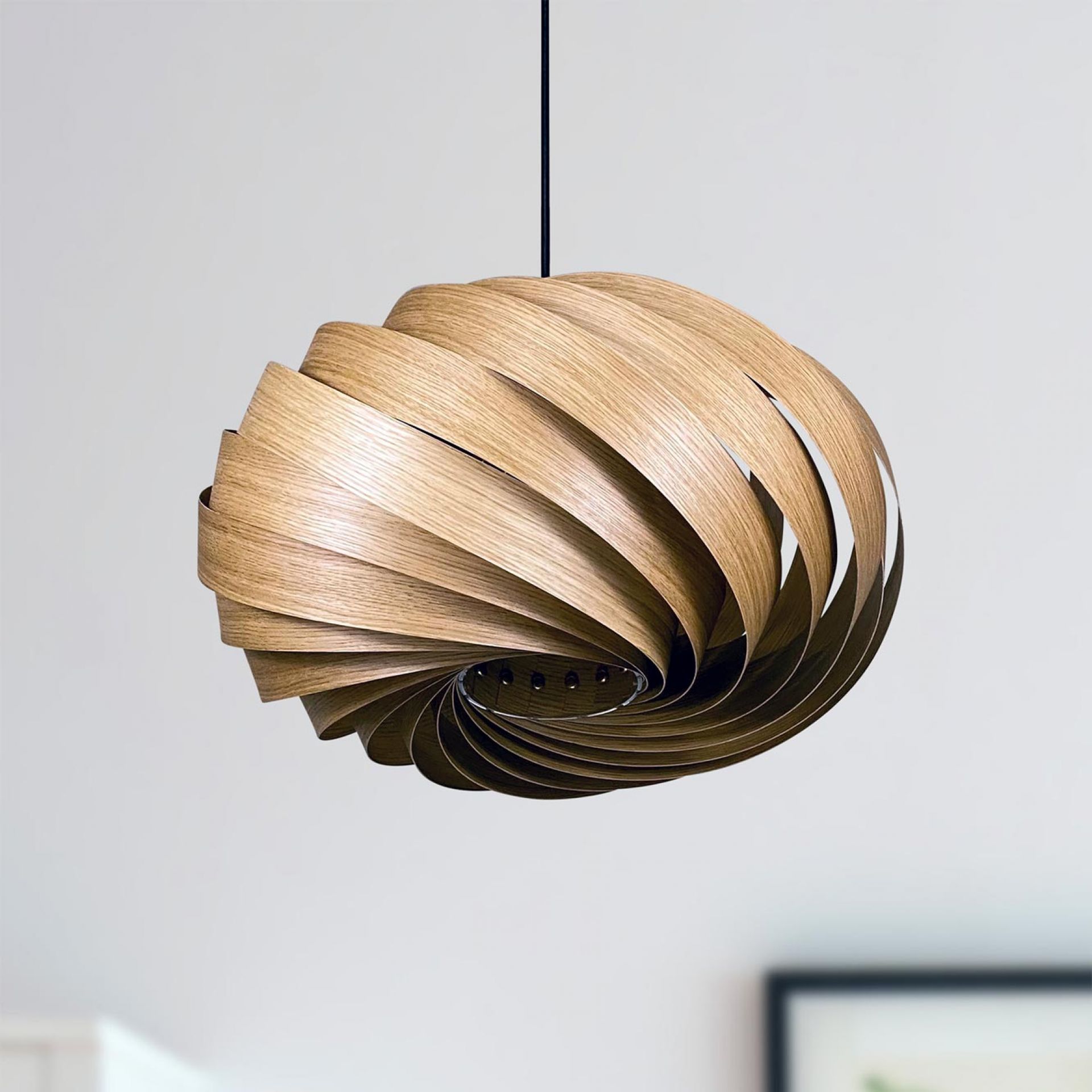 Quiescenta Hängeleuchte Ø45 cm Eiche Gofurnit