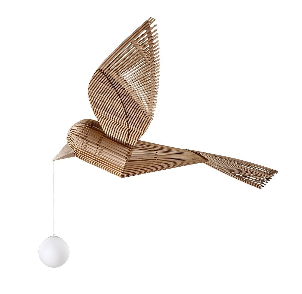 Big Bird / Birdy Suspension Leuchtenskulptur mit Bluetooth LZF Lamps 