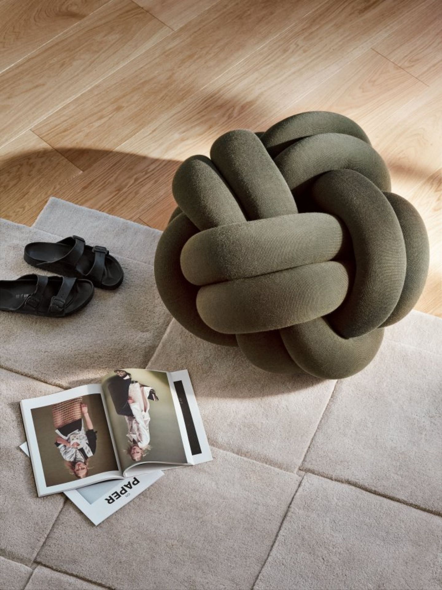 Knot XL Sitzkissen Design House Stockholm Forest