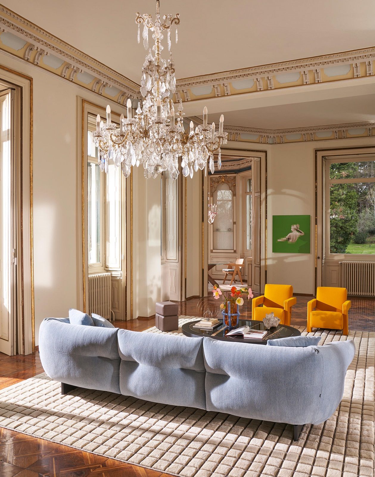 Moncloud lineares Sofa Cassina