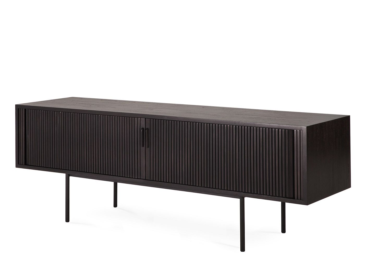 Roller Max TV Anrichte Teak schwarz 2 Türen Ethnicraft