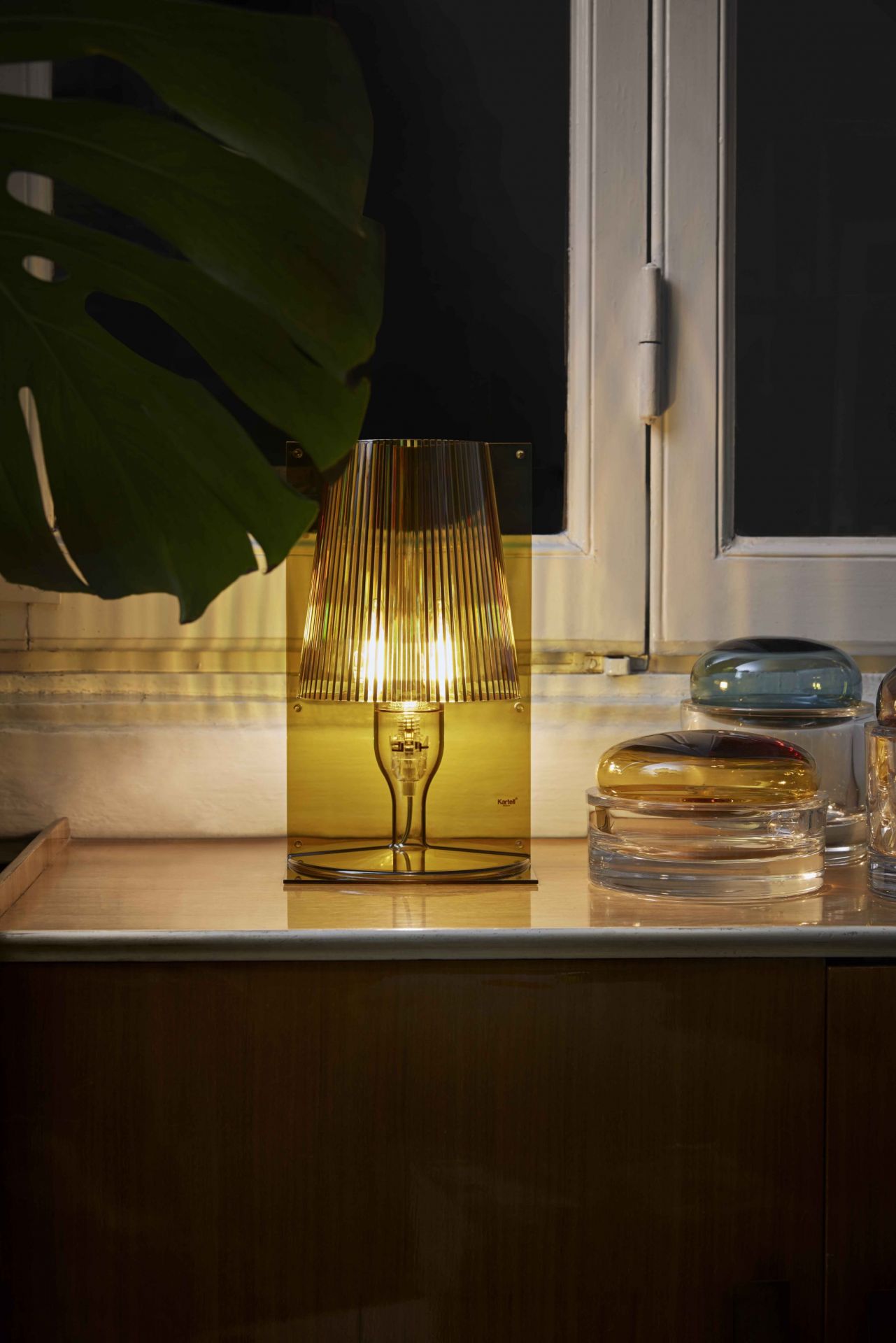 Take Tischleuchte Kartell glasklar