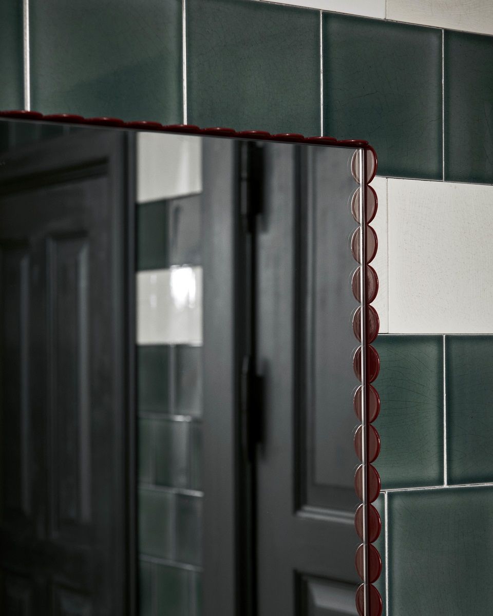 Arcs Mirror Rectangle Spiegel Grün/Burgundy Hay 
