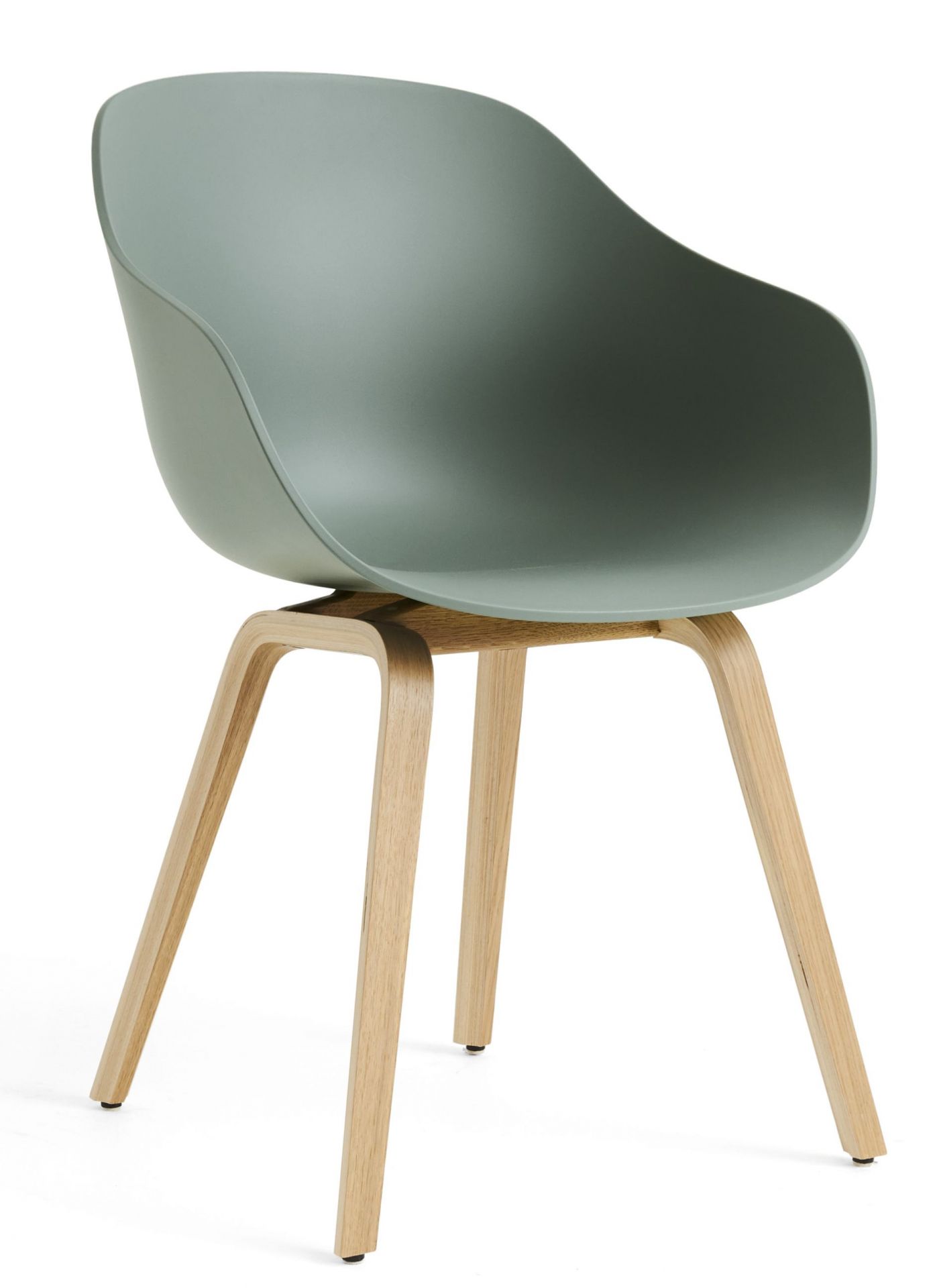 About A Chair AAC 222 Stuhl in Fall Green mit Eichenholzgestell. Design-Stuhl für Esszimmer.