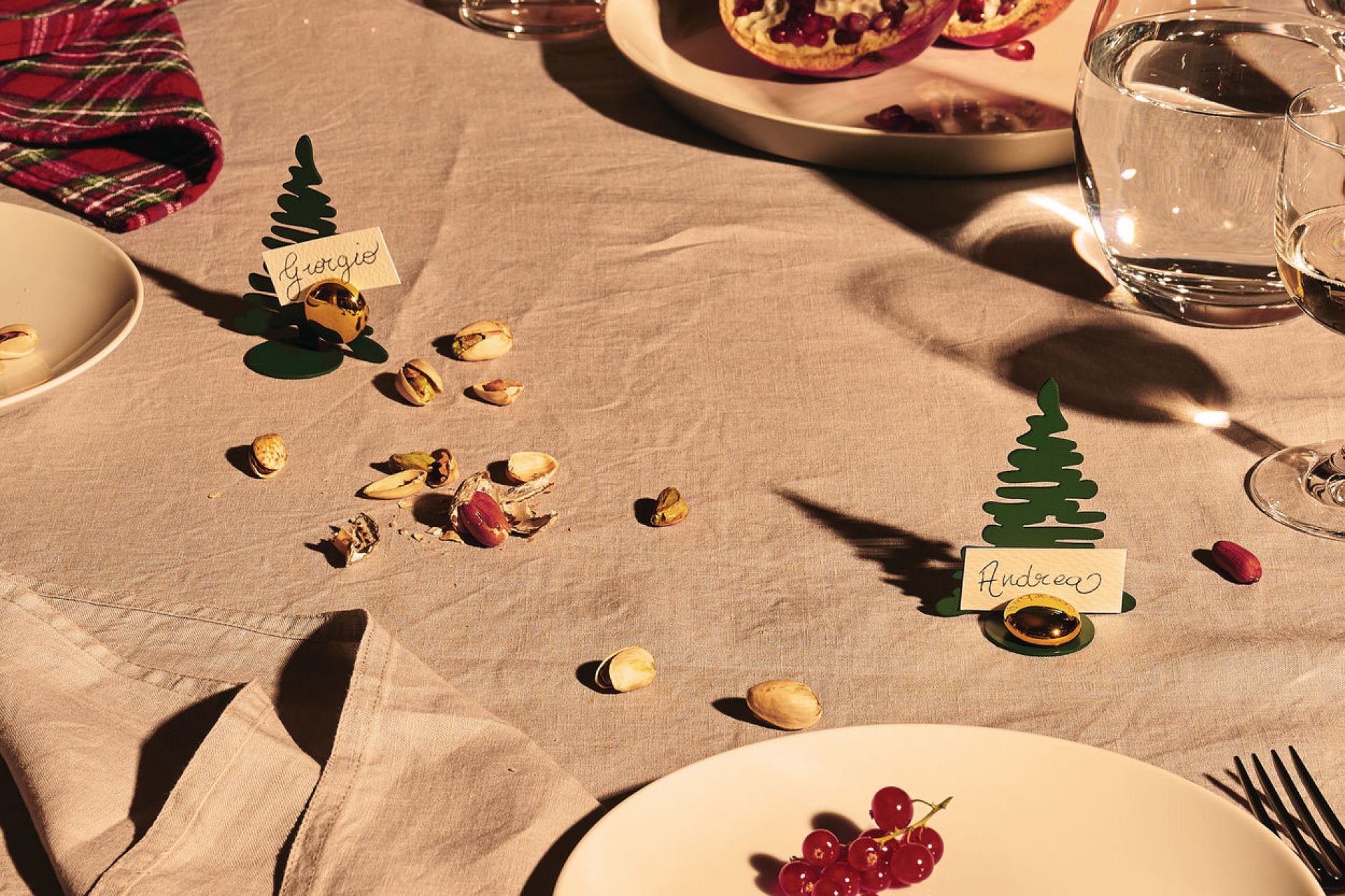 Barkplace Tree Tischkartenhalter Weihnachten Grün Alessi EINZELSTÜCK