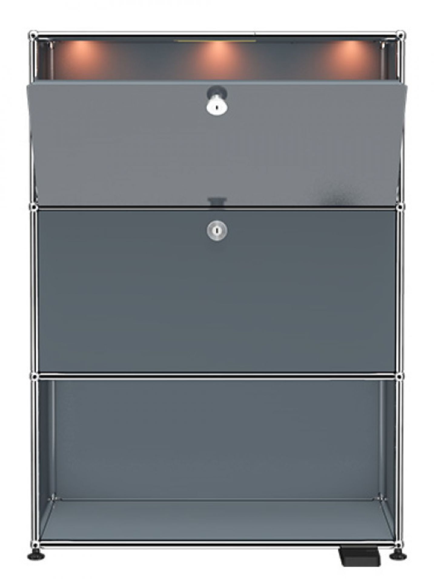 USM Haller E Highboard Mittelgrau