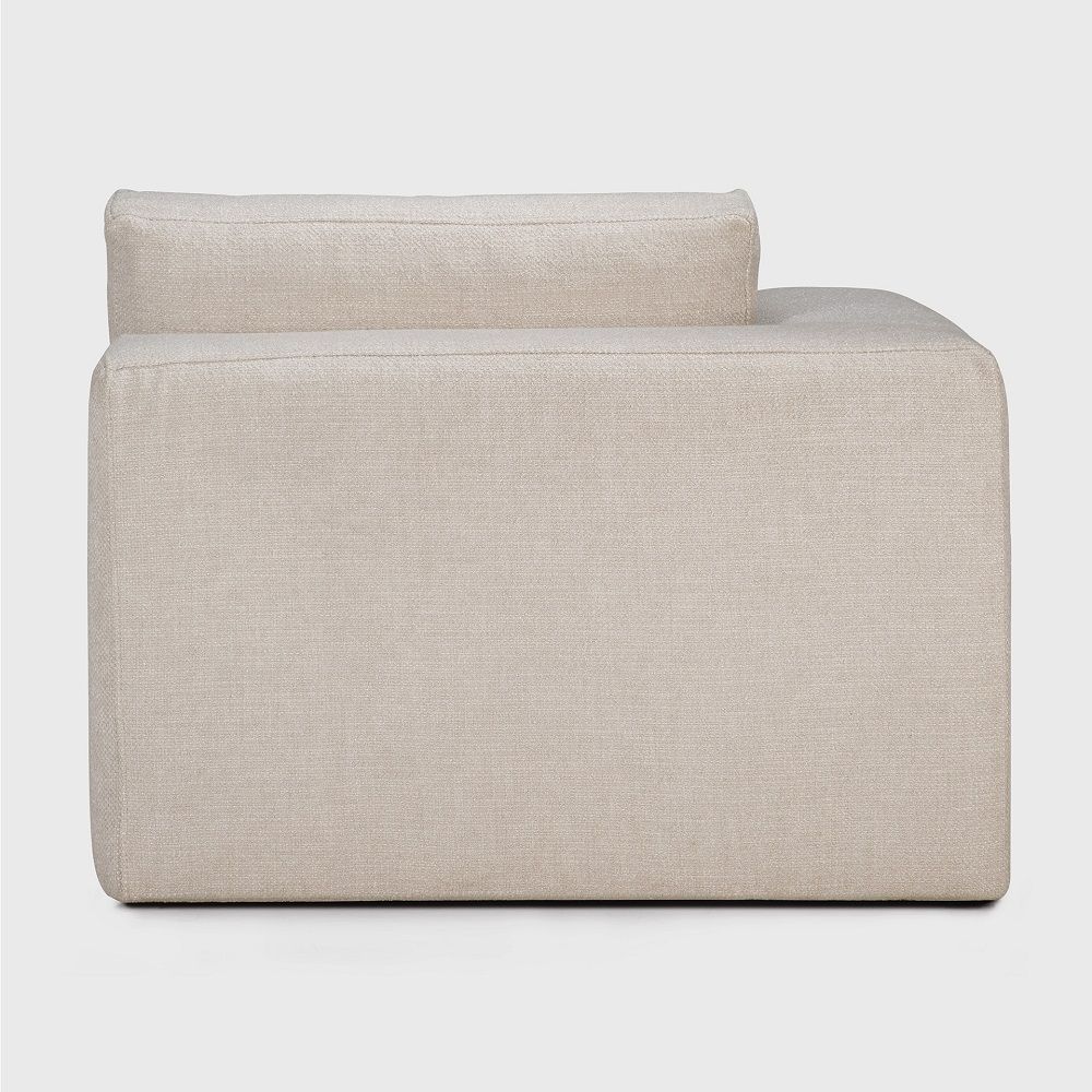 Mellow Sofa linke/rechte Armlehne Ivory Stoff Ethnicraft