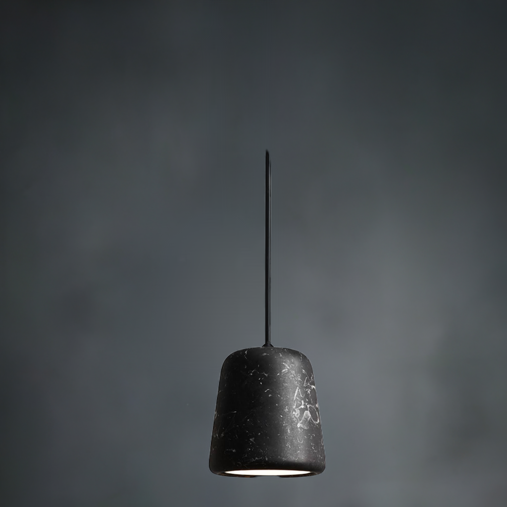 Material Pendant Pendelleuchte Marmor Schwarz New Works EINZELSTÜCK