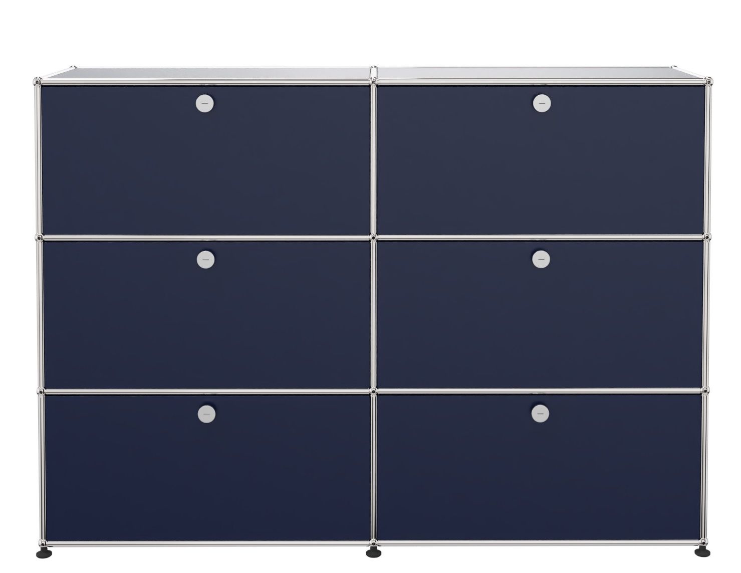 USM Haller Highboard 6 Klappen stahlblau