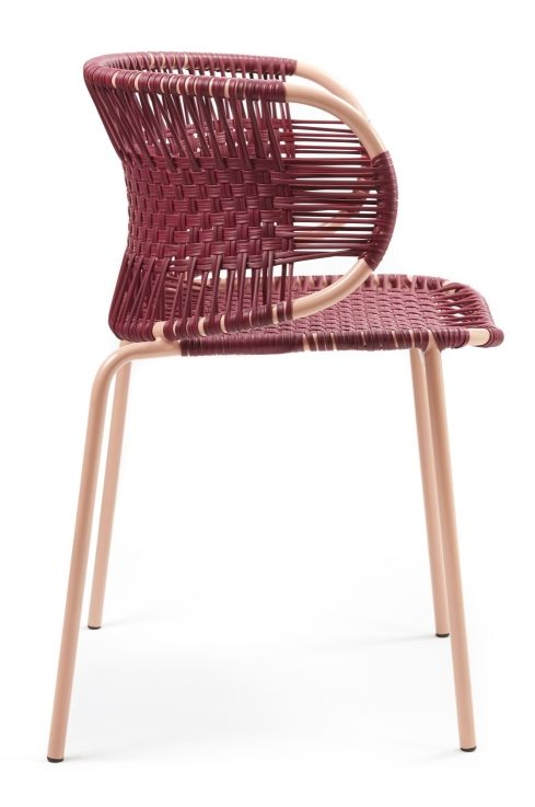Cielo Stacking Armchair Stapelbarer Armlehnstuhl Outdoor ames Rot - Pink sand