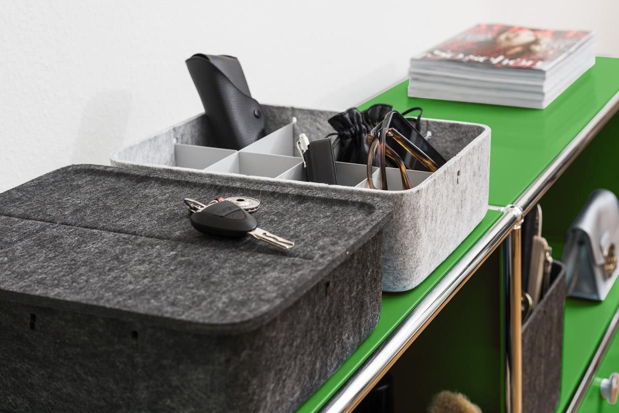 USM Haller Inos Box tief mit Tablett