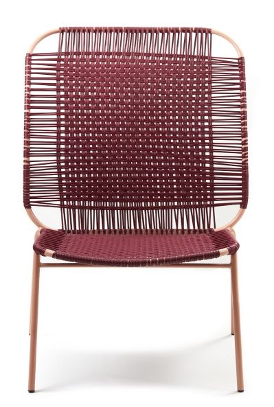 Cielo Lounge Chair High Lounge Stuhl hoch Outdoor ames Rot - Pink sand