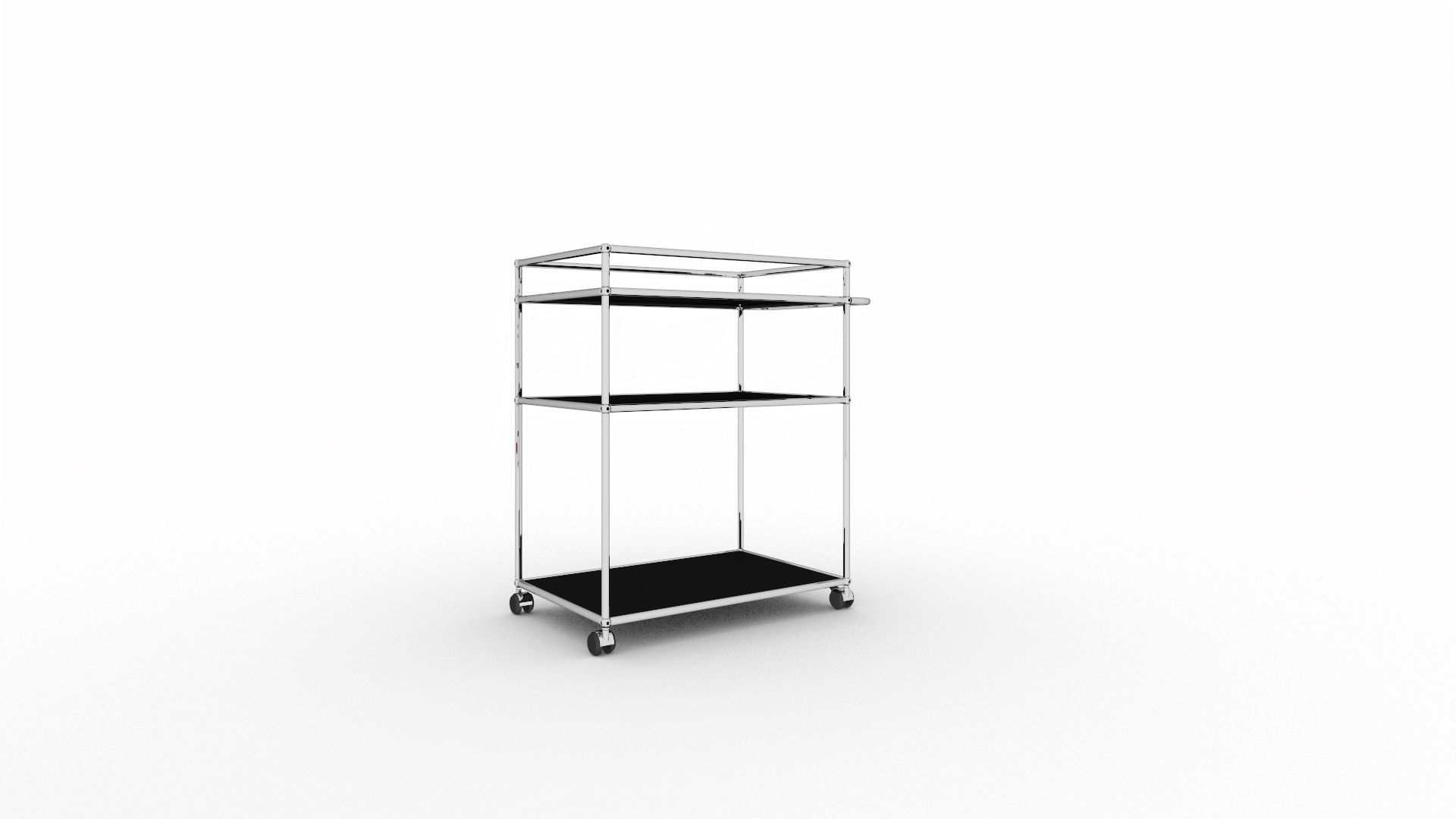 USM Haller hoher Servierwagen schwarz