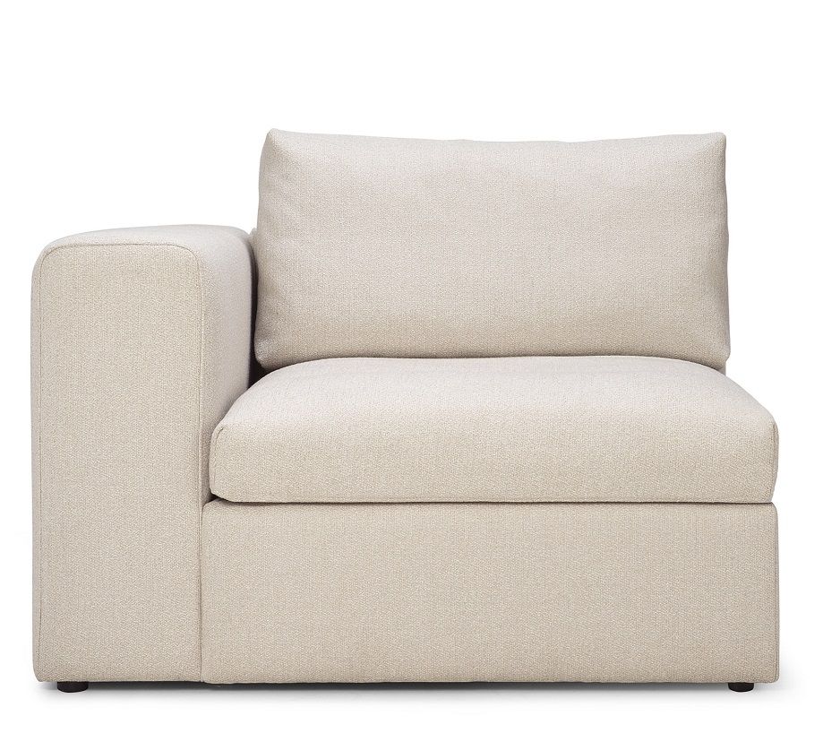 Mellow Sofa Off White Eco Stoff - rechte Armlehne Ethnicraft