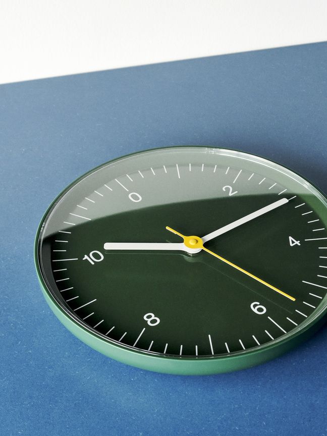 Wall Clock Wanduhr GRÜN Hay EINZELSTÜCK