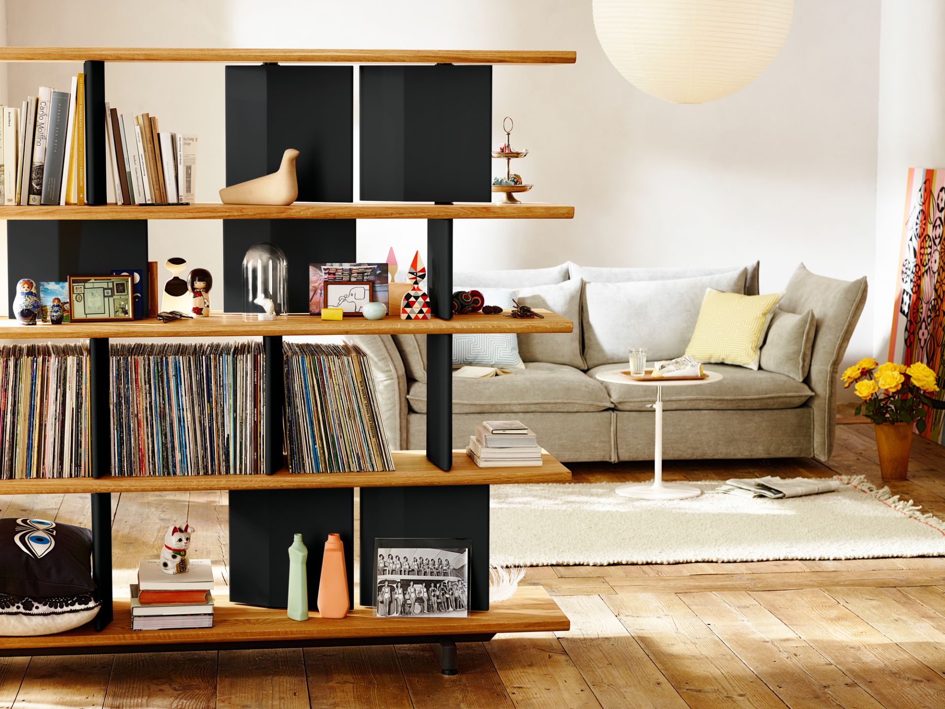 Mariposa 2-Sitzer Sofa Teakbraun Vitra