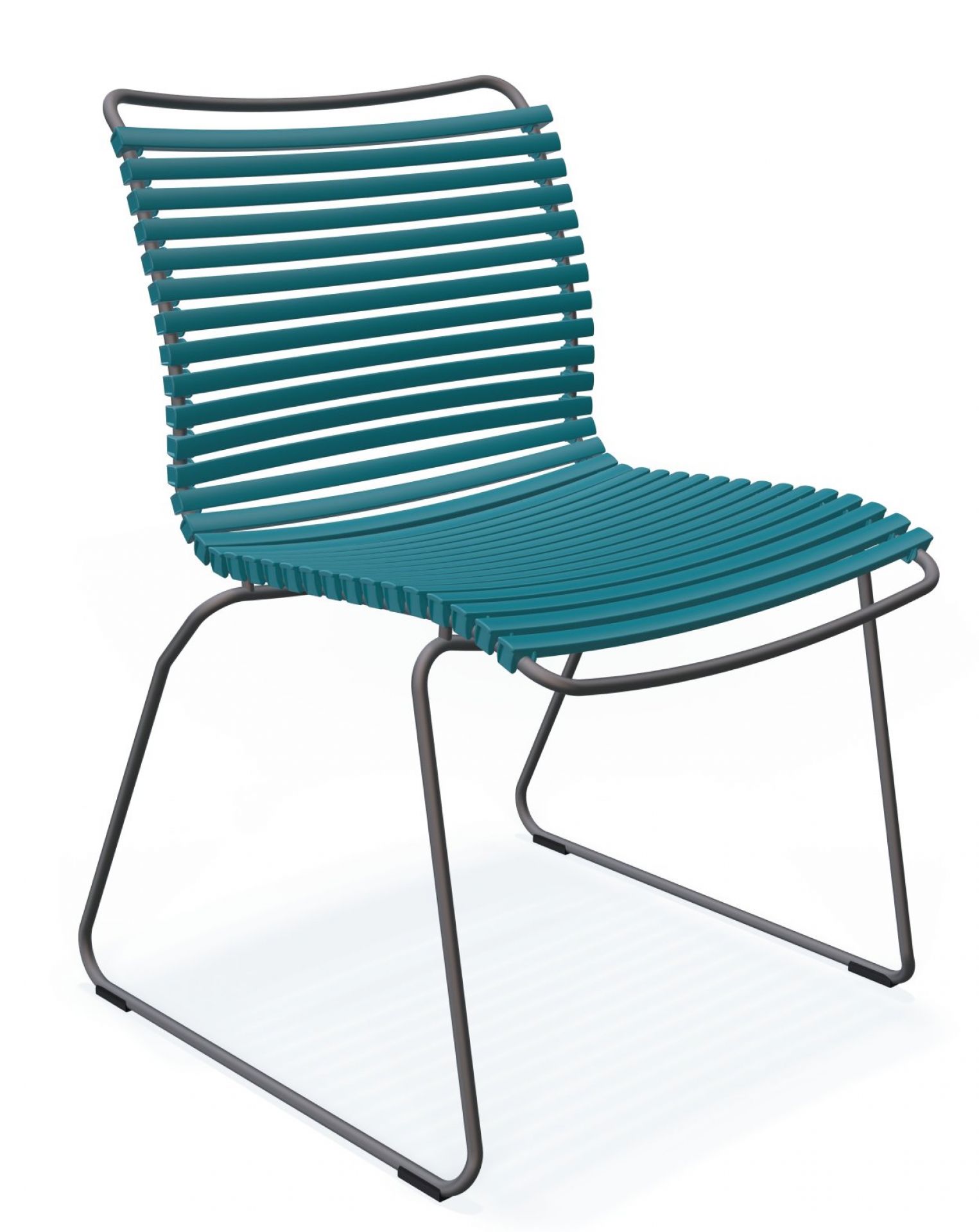 Click Dining Stuhl ohne Armlehne Outdoor Houe Schwarz