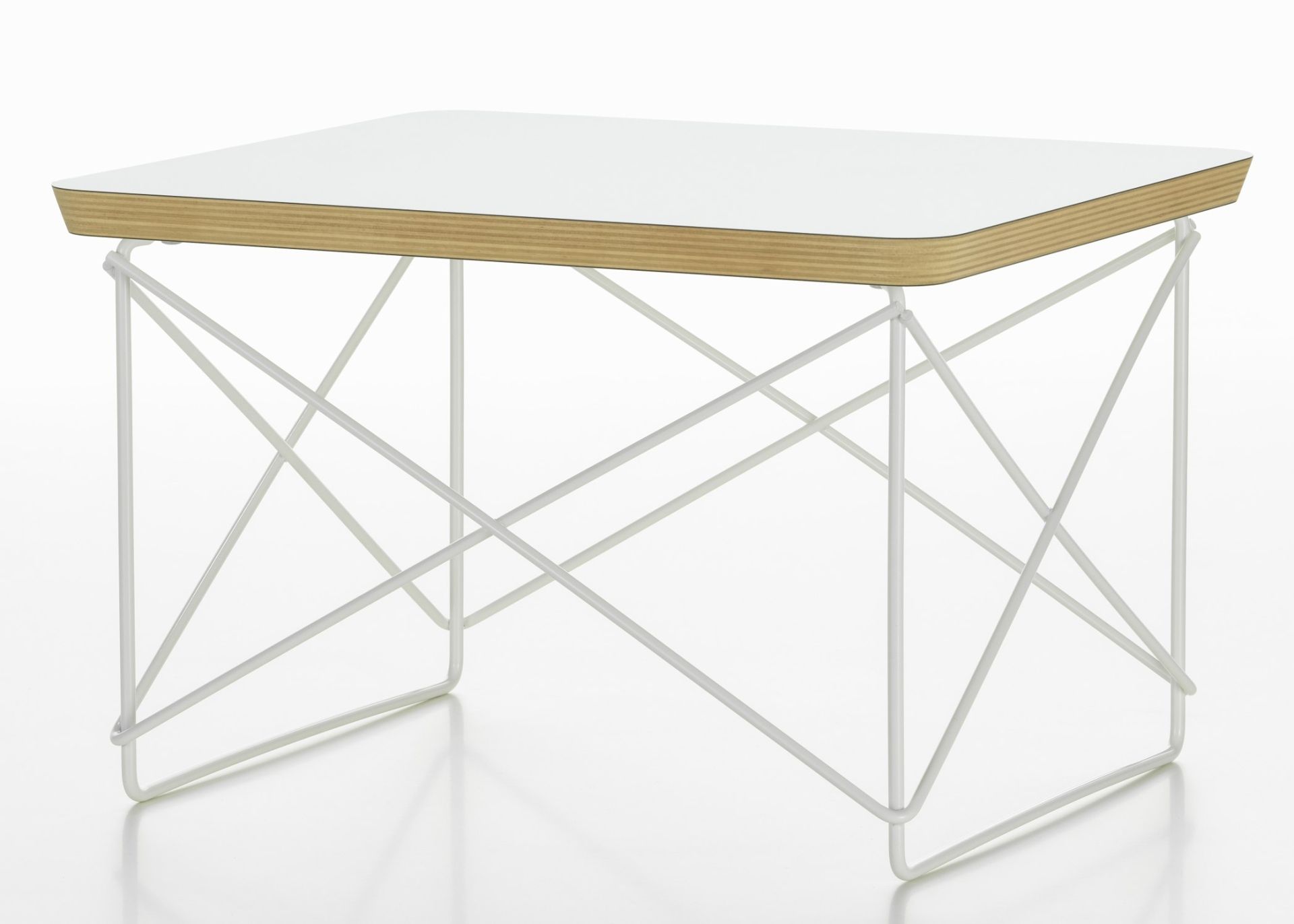 Occasional Table LTR Beistelltisch HPL Weiss Vitra Stahldraht weiß pulverbeschichtet