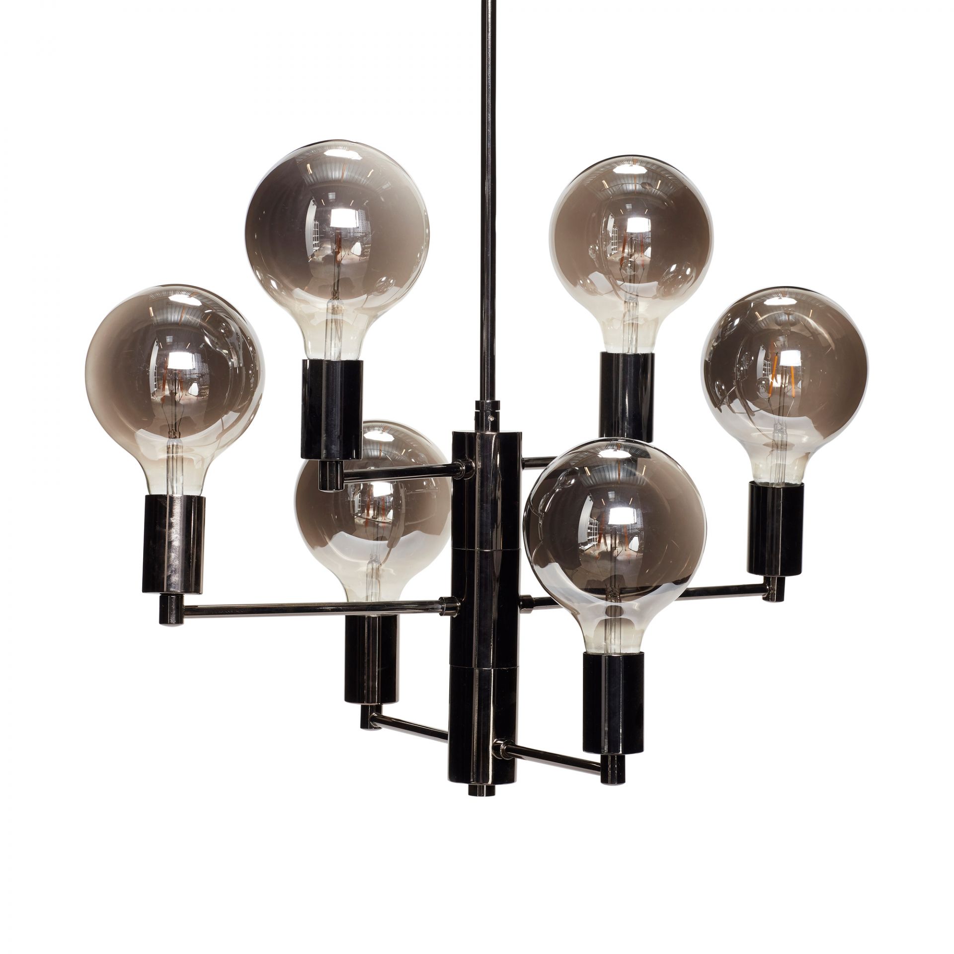 Lampe m/birne, LED Rauch/Grau Hübsch Interior - EINZELSTÜCKE
