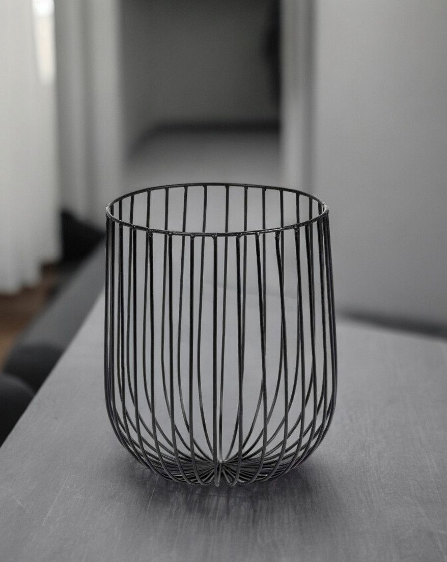 Catu Korb Schwarz Serax ⌀20 x H 25 cm EINZELSTÜCK