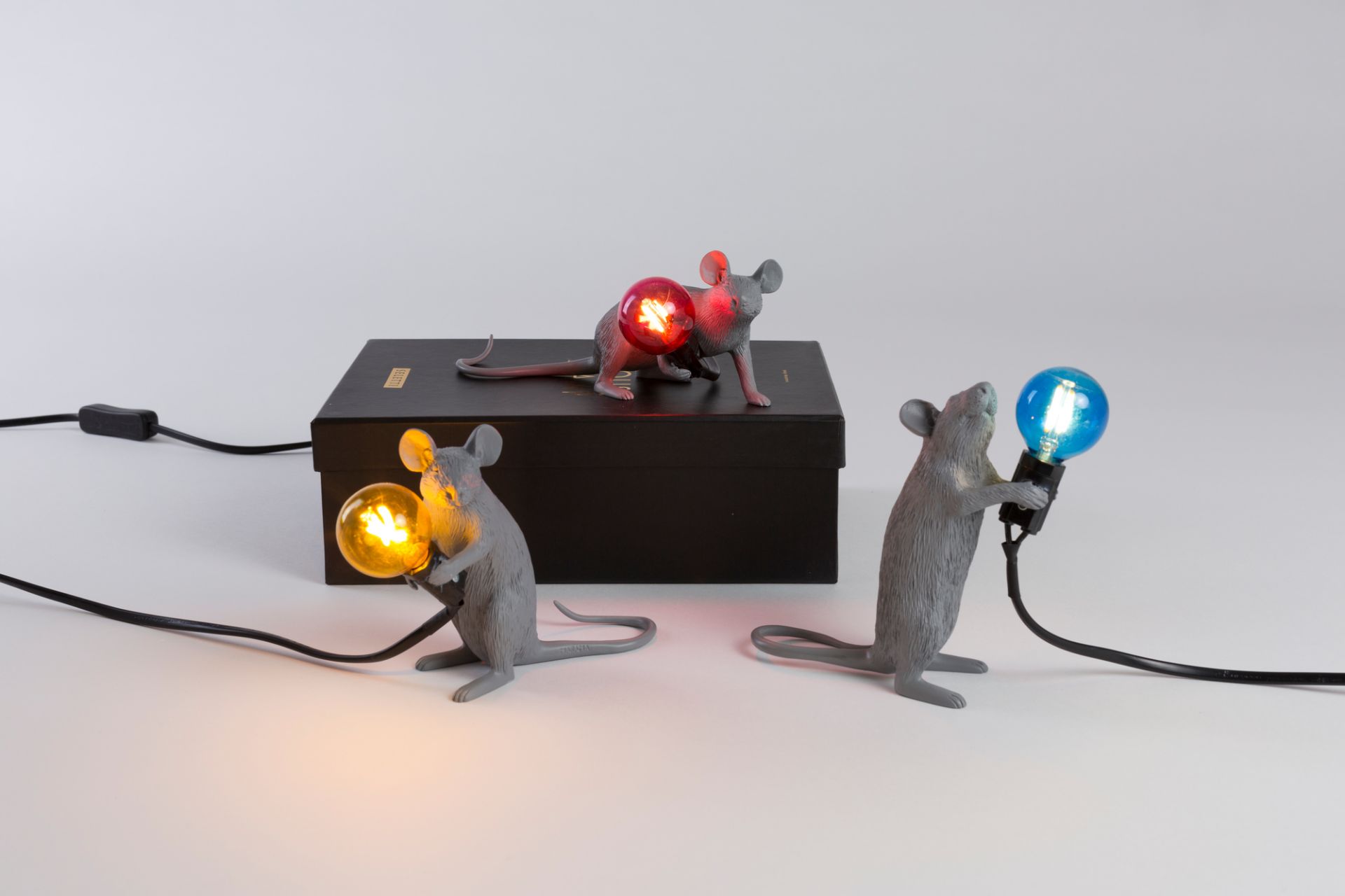 Mouse Lamp Tischleuchte grau Seletti EINZELSTÜCKE