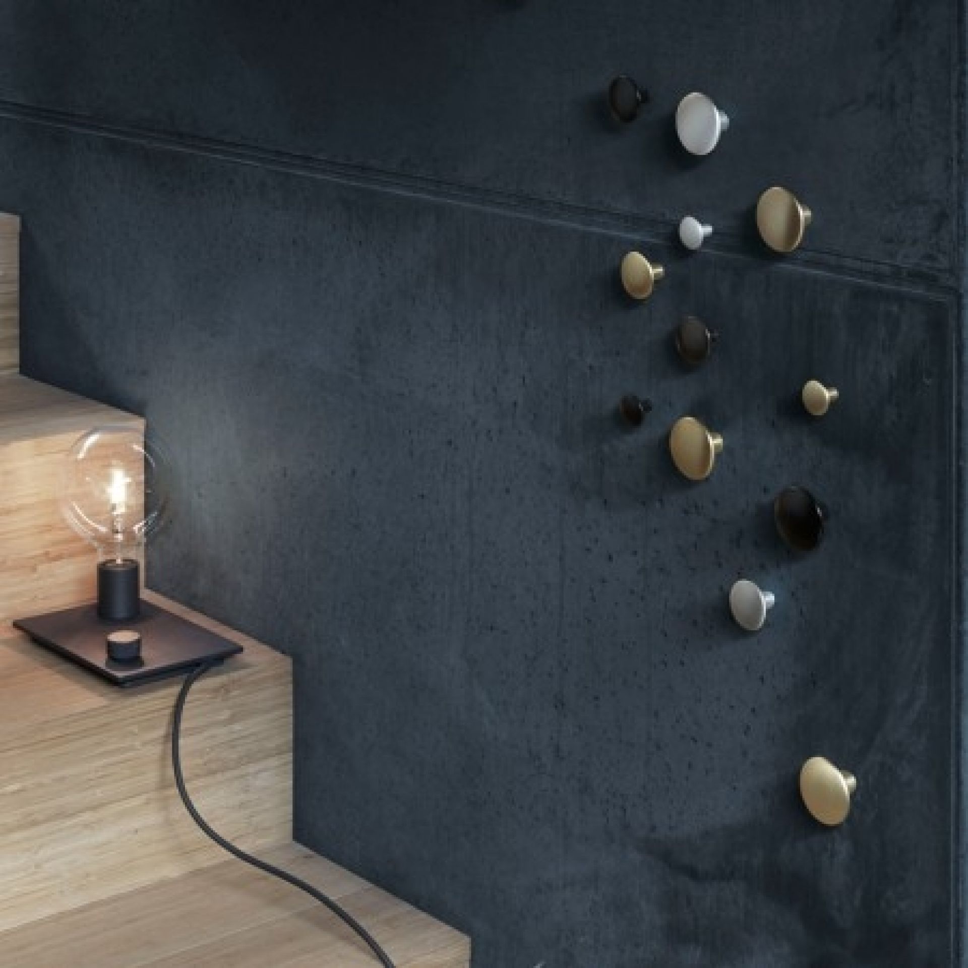 The Dots Large Metall Garderobenhaken Muuto EINZELSTÜCKE