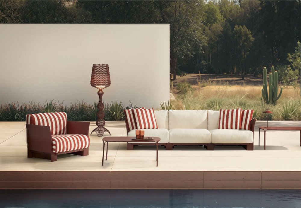 Pop Outdoor Monoblock Sessel Kartell