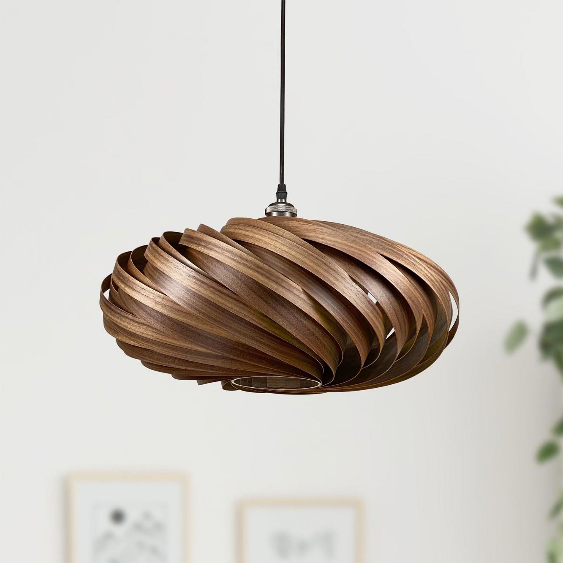 Veneria Hängeleuchte Ø50 cm Nussbaum Gofurnit