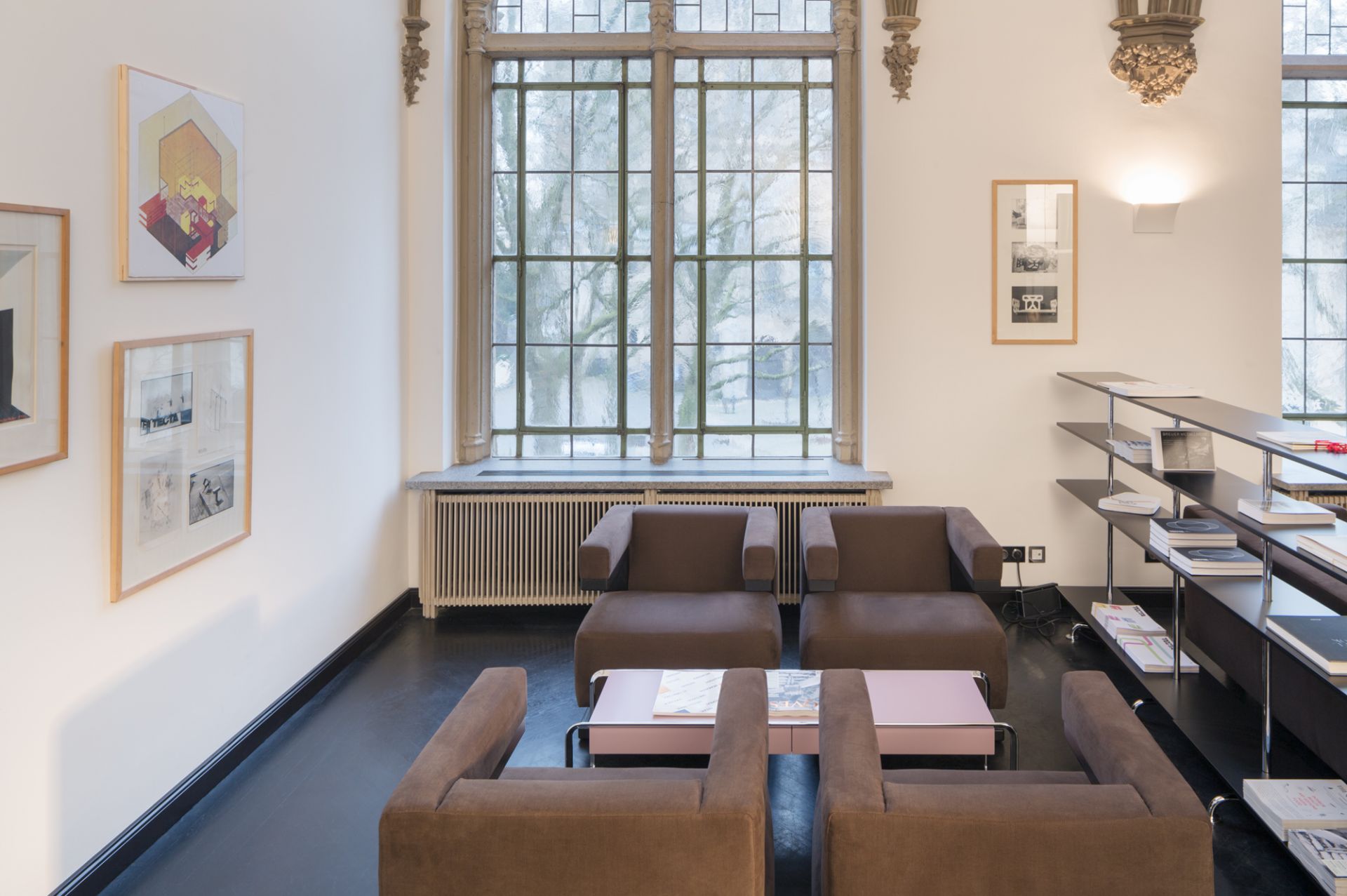 Gropius F51 Sessel Bauhaus Reedition Tecta Hallingdal 130 Grau / Gestell Eiche massiv