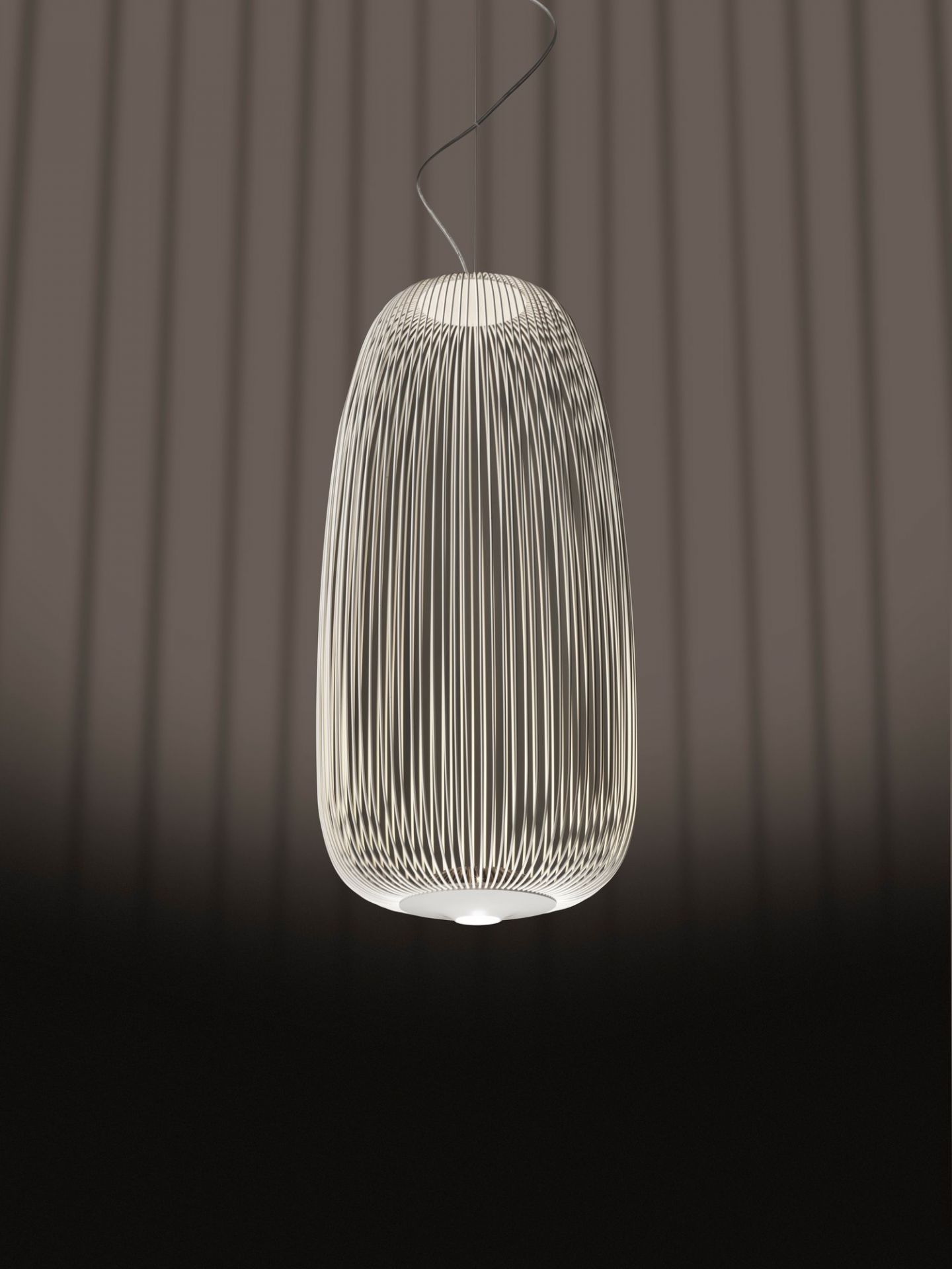 Spokes 1 LED Pendelleuchte Foscarini Weiss