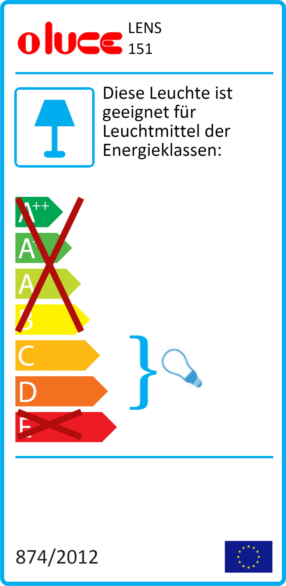 Lens Wandleuchte Oluce