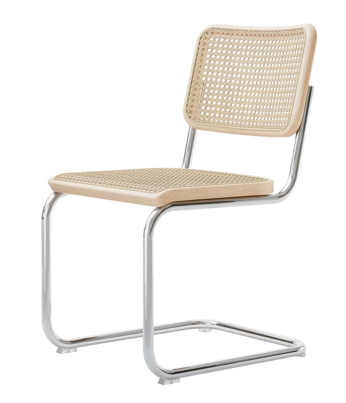 S 32 V Stahlrohr Klassiker Freischwiger CHROM/NATUR Thonet VORZUGSKOMBINATION