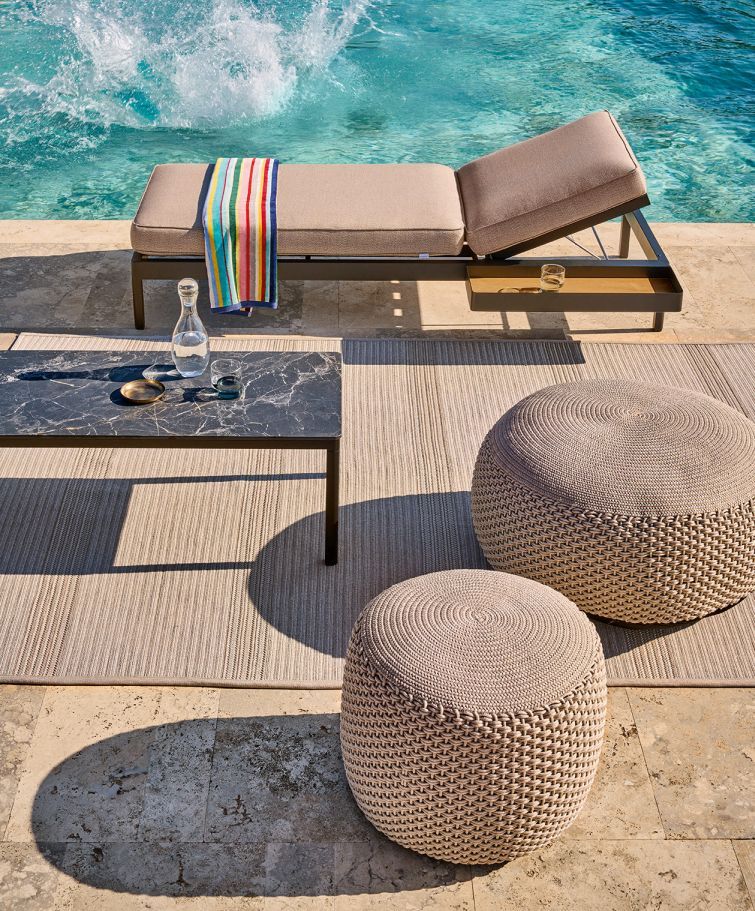 Pouf Hocker Medium Indoor / Outdoor Weishäupl