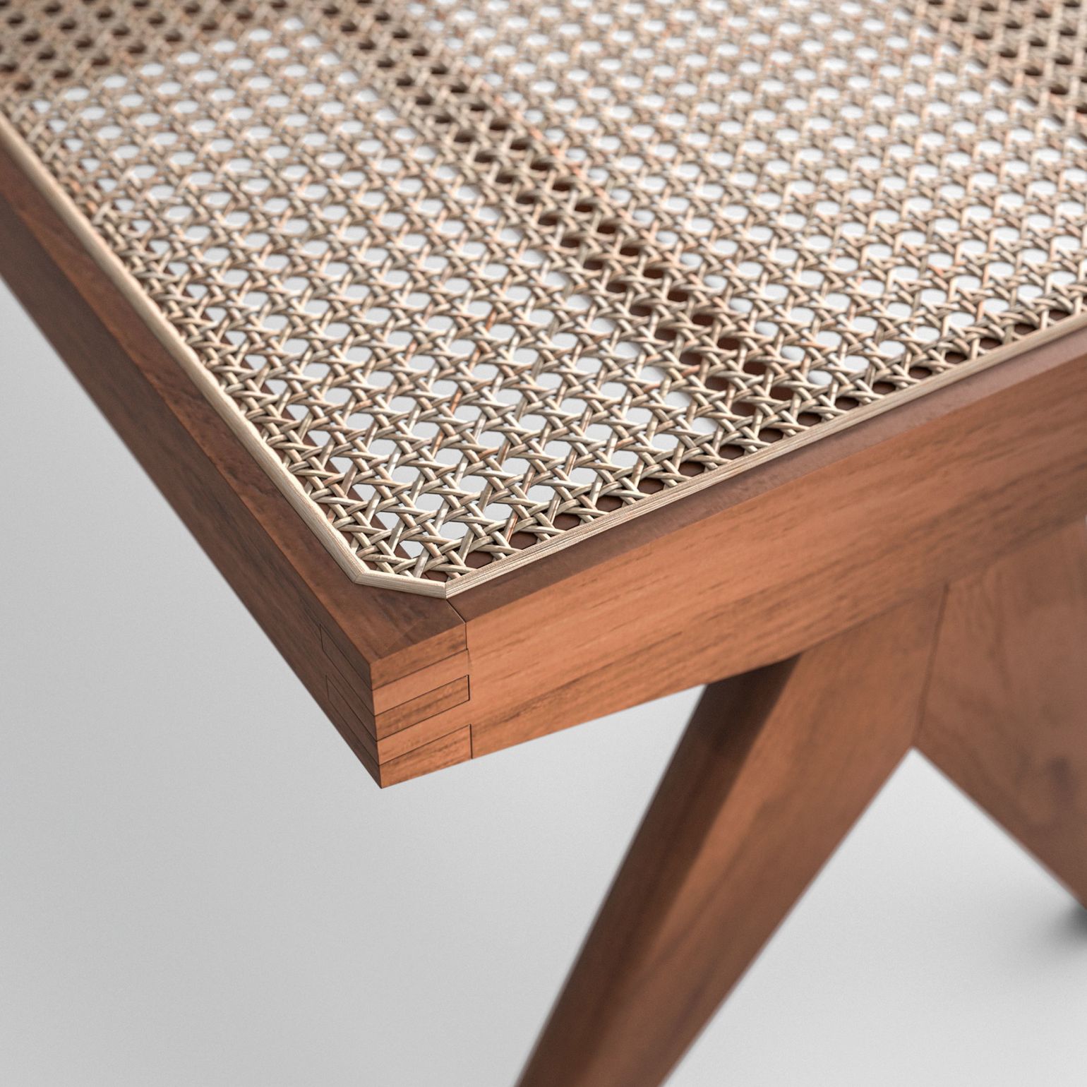 057 Civil Bench Bank Teak Cassina