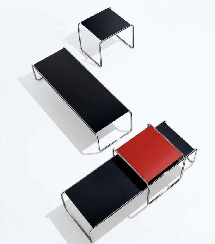 Laccio 2 Couchtisch groß schwarz, anthrazit Knoll International - QUICK SHIP