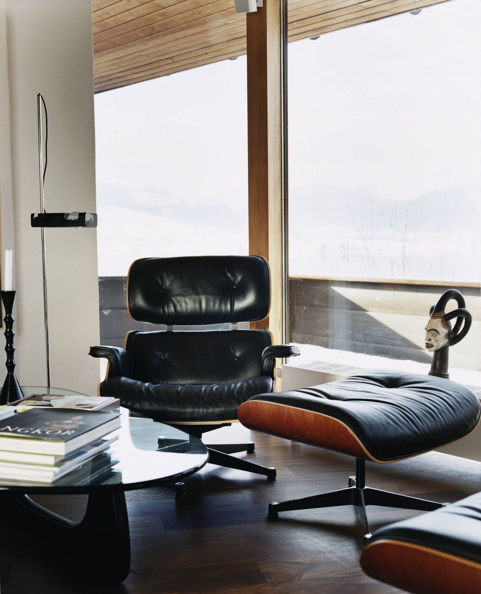 Eames Lounge Chair & Ottoman Armchair Leder Premium F / Leder Natural Vitra