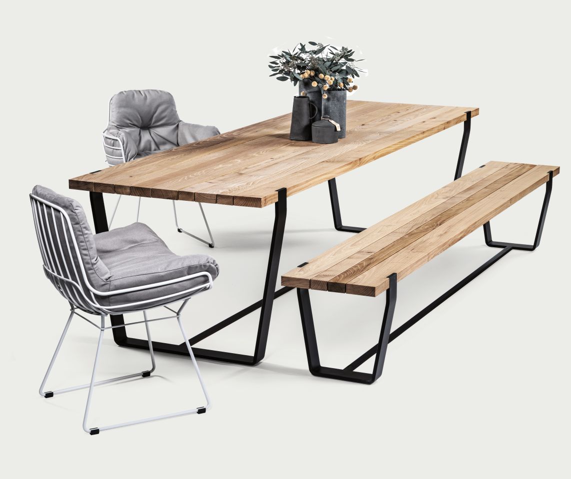 BB 11 Clamp Outdoor Tisch Akazie gebürstet geölt Janua
