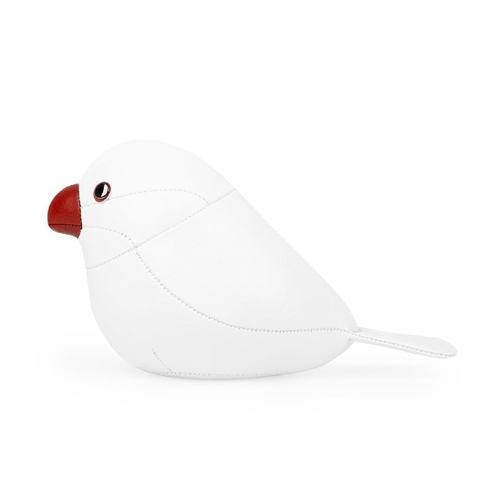 Java Spatz Briefbeschwerer weiß Züny