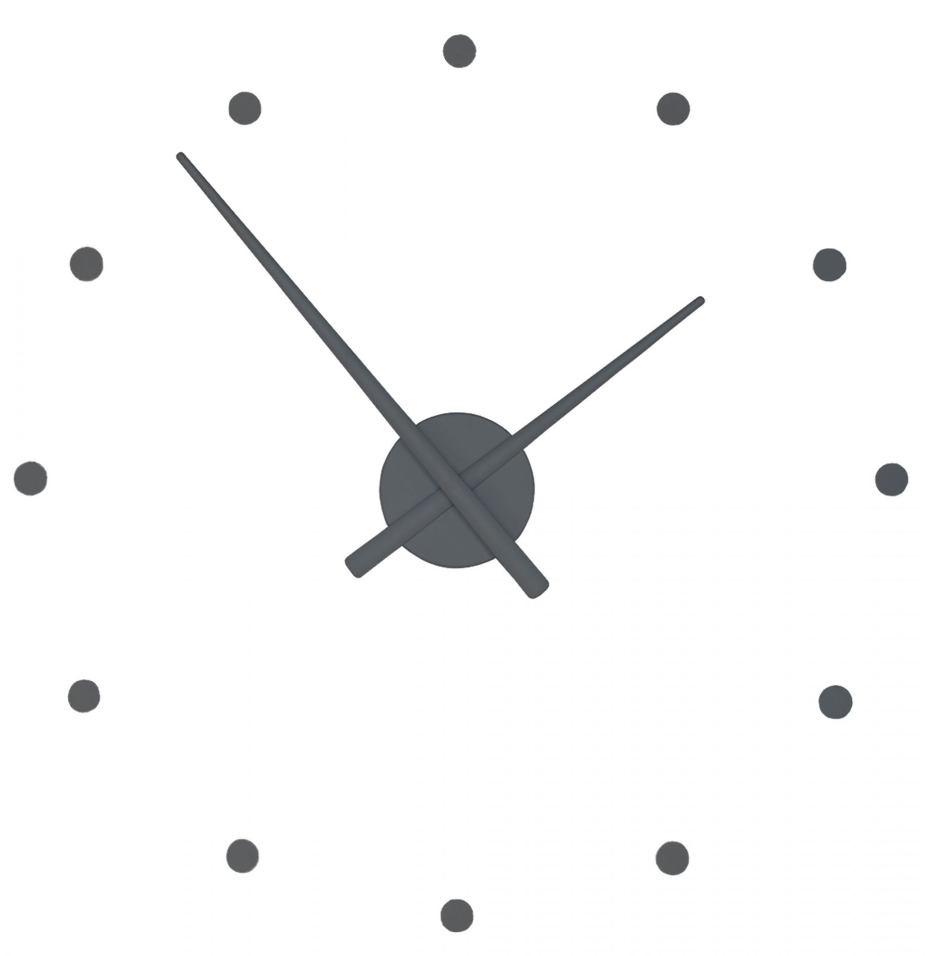 OJ Wanduhr grau nomon