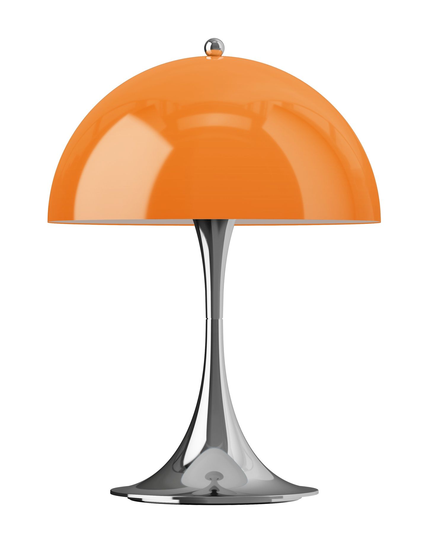 Panthella 250 Portable Chrom Akkuleuchte / Tischleuchte Louis Poulsen Orange