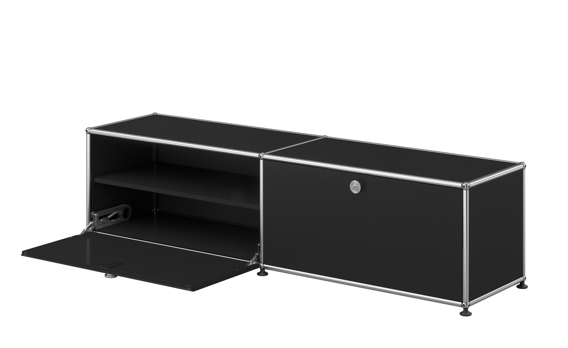 USM Haller E TV/Hi-Fi-Möbel mit dimmbarem Licht - QUICK SHIP