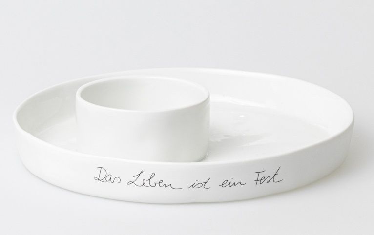 Schale Mittelpunkt Das Leben ist ein Fest Räder EINZELSTÜCK