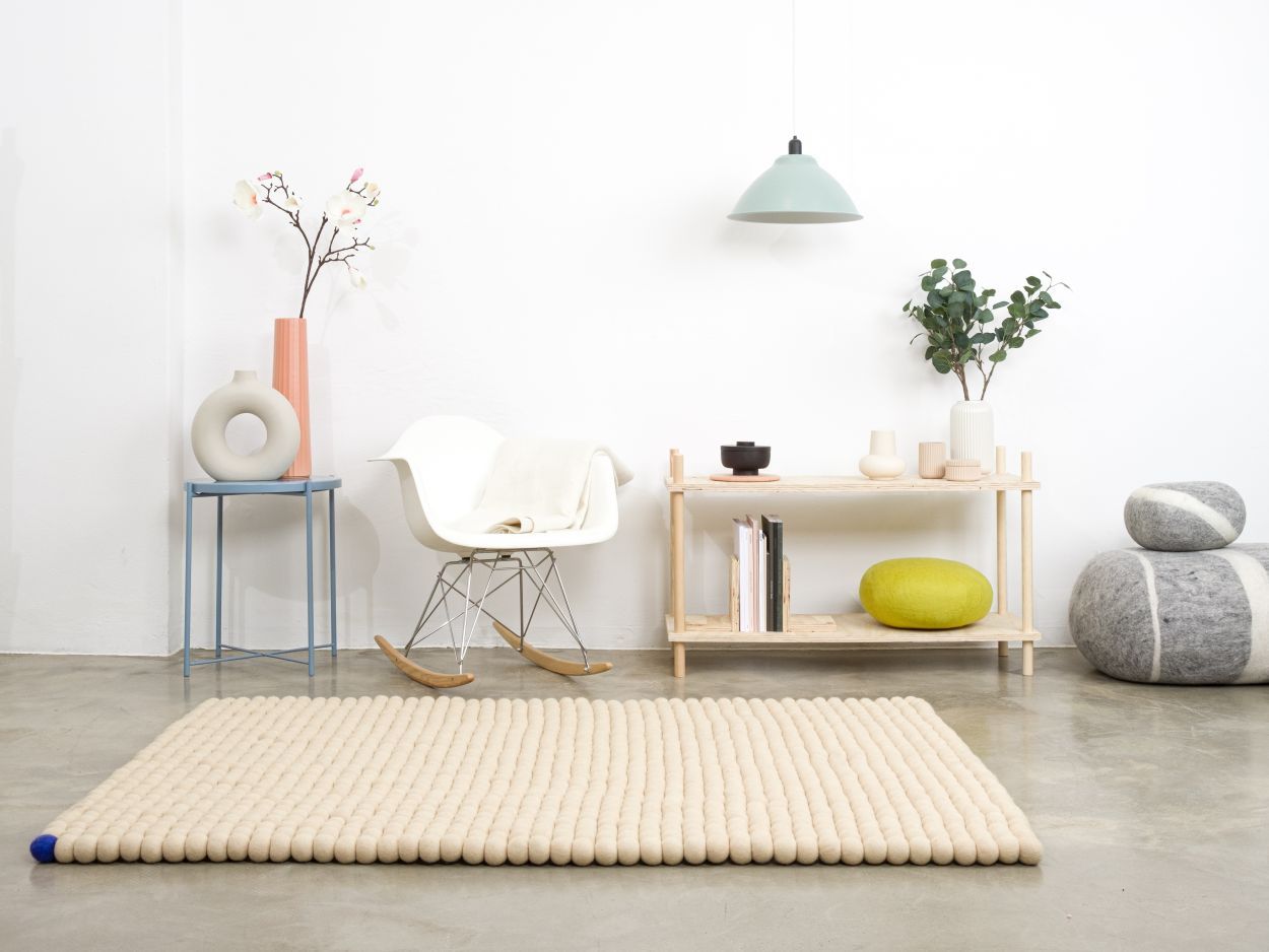Big One Rechteckig Filzteppich 200 x 300 cm myfelt Beige