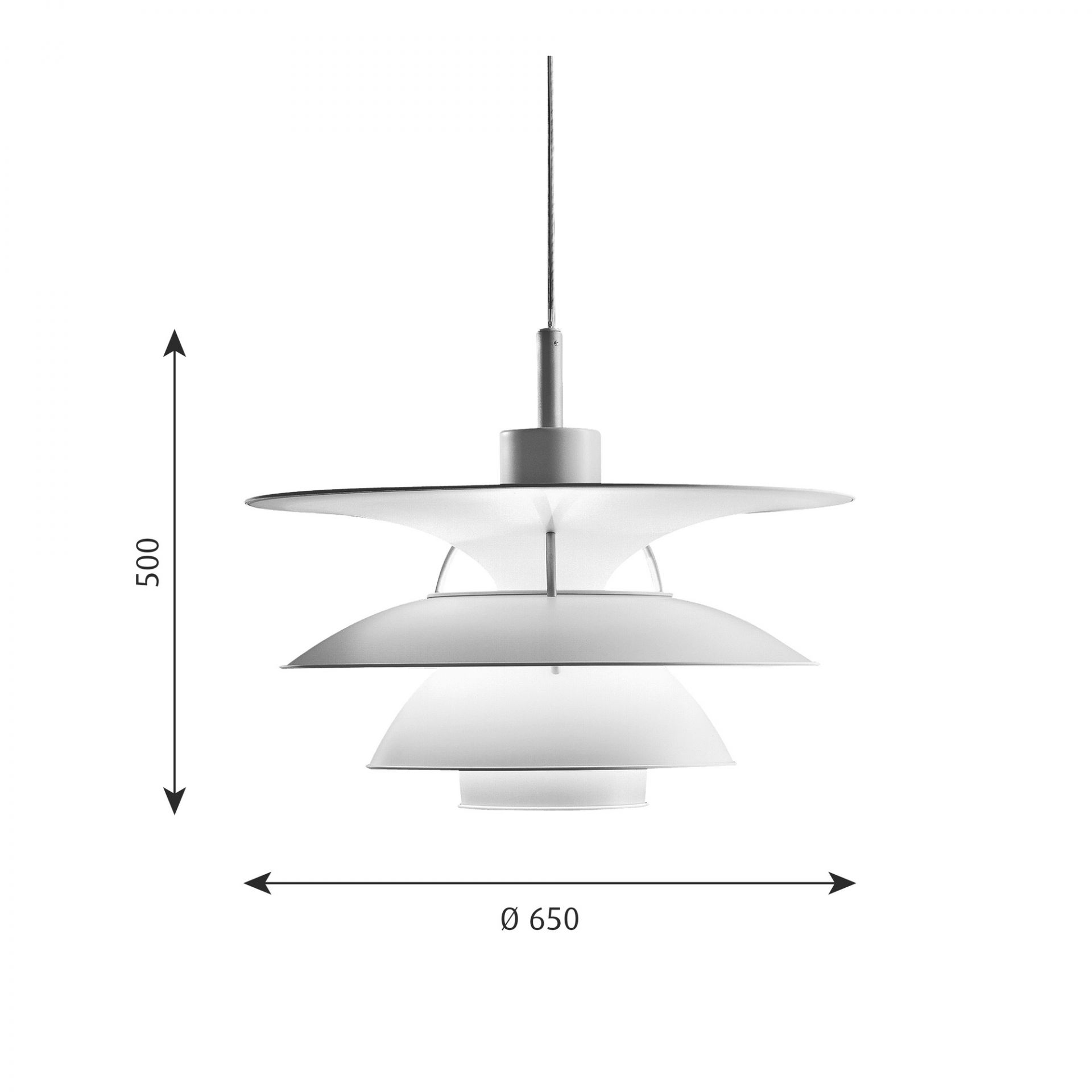 PH 6 1/2 - 6 LED Pendelleuchte Louis Poulsen