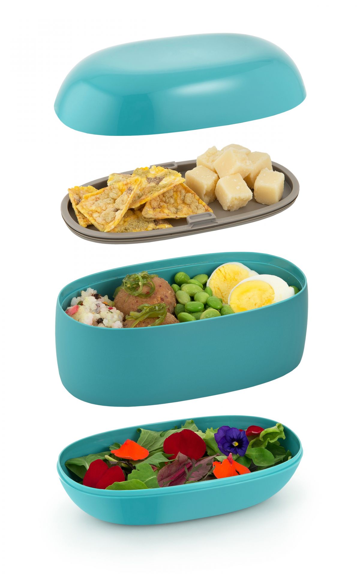 Food à porter Lunchbox Hellblau Alessi EINZELSTÜCK